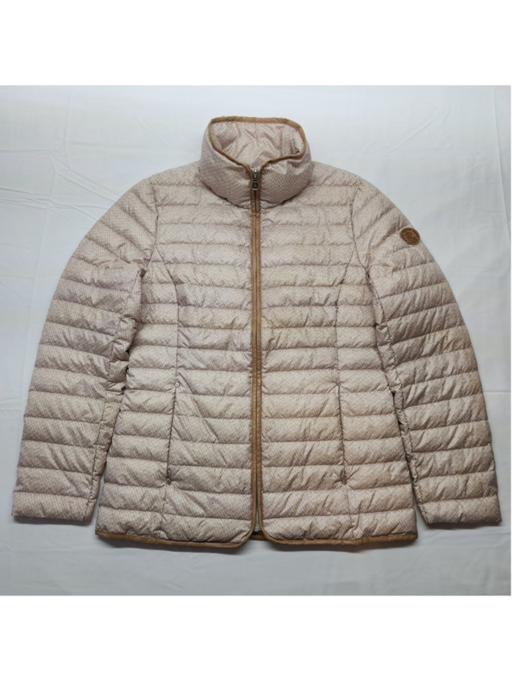 Lauren Ralph Lauren Anorak Goose Down Puffer Packable Small Brown Luxury